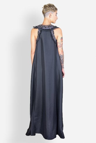 Gary Graham Byzantium Taffeta Gown Black