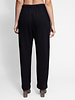 Raquel Allegra Fleece Ankle Pant Black