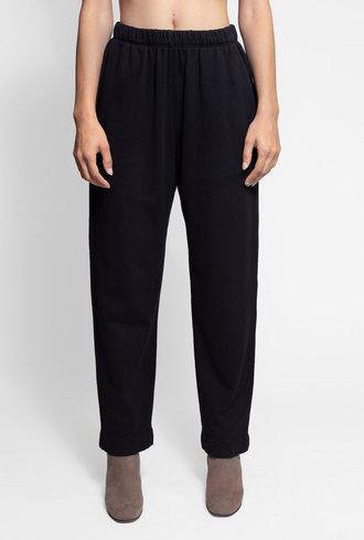 Raquel Allegra Fleece Ankle Pant Black