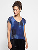 Raquel Allegra Shell Top Sapphire Tie Dye