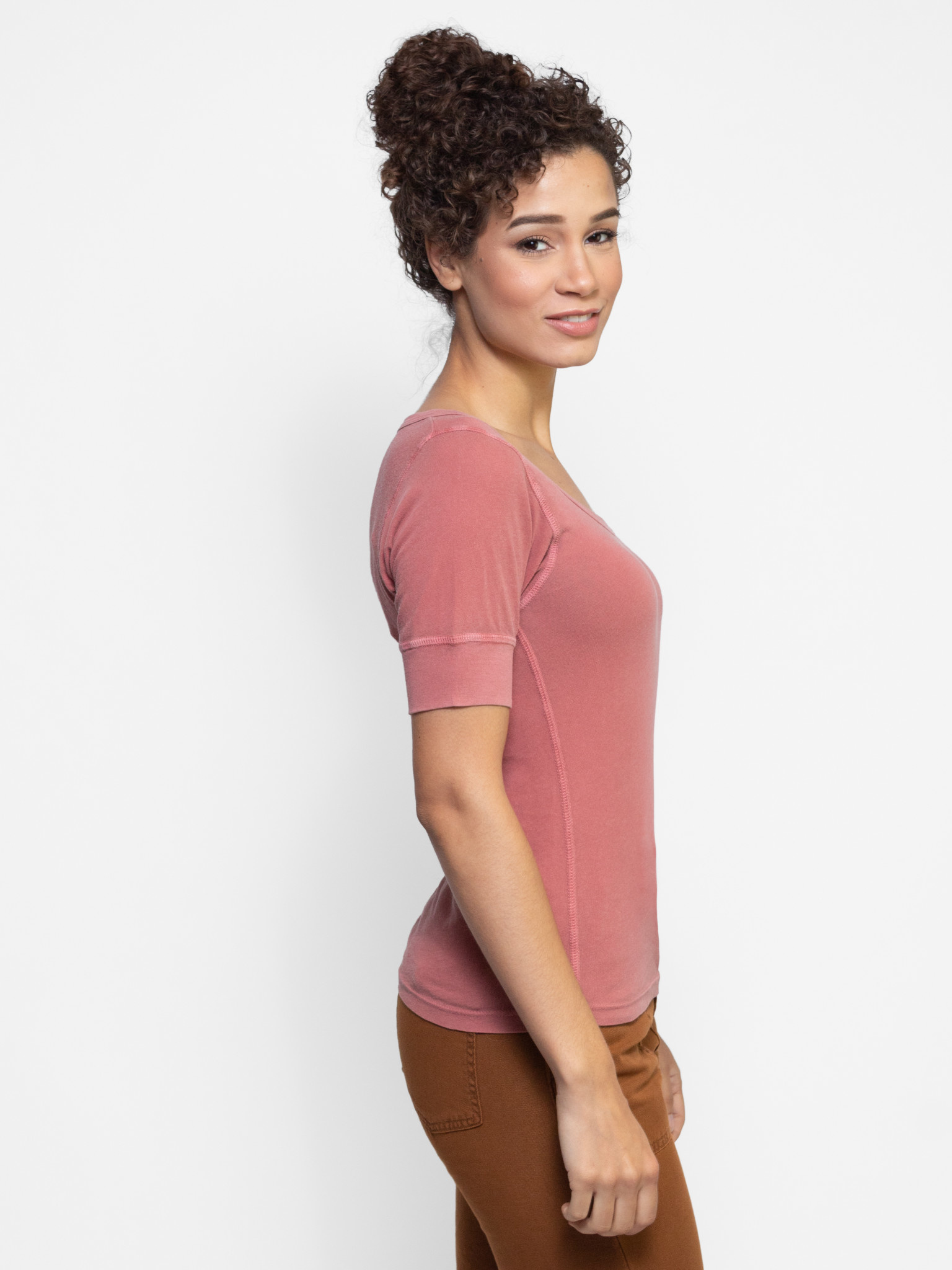 The Great - Ballet Tee Vintage Dusty Rose - Alhambra | Women's Clothing ...