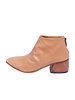 P. Monjo Curved Ankle Boot Todi Caramel