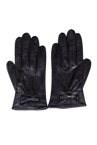 Orciani Tender Gloves Bow Black