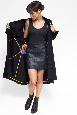 Pret Pour Partir Olga Yun Coat Noir