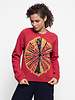 Raquel Allegra Raglan Sweatshirt Mars Red Tie Dye