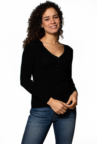 Inhabit V-neck Henley Sweater