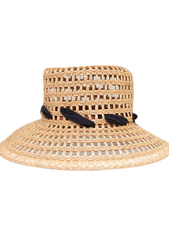 Pomandere Perforated Brimmed Hat