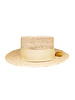 Pomandere Brimmed Straw Hat