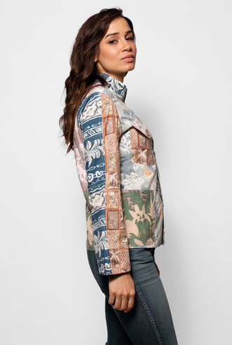 Burning Torch Gilligan Jacket Hawaiian Multi