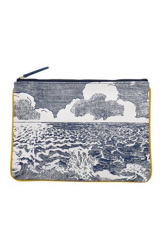 Inouitoosh - La Mer Zip Pouch Blue / Bleu - Alhambra | Women's Clothing ...