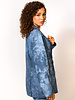 Raquel Allegra Boyfriend Blazer Blue Tie Dye