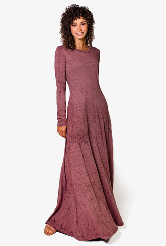 Raquel Allegra Rhea Dress Dark Blush