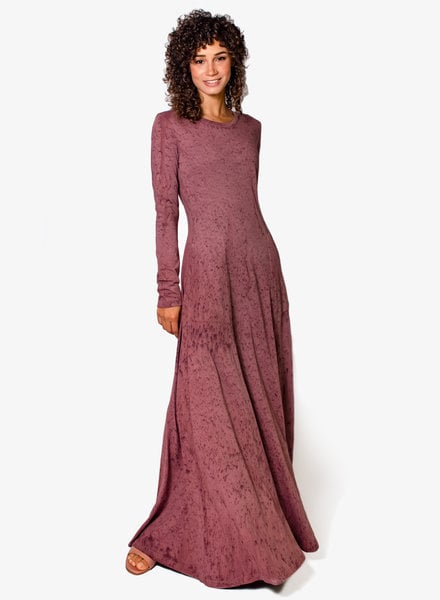 Raquel Allegra Rhea Dress Dark Blush