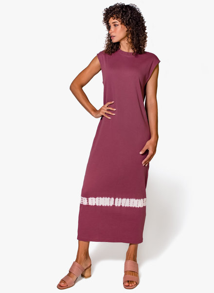 Raquel Allegra Column Dress Dark Blush