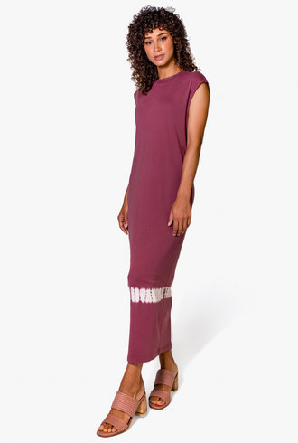 Raquel Allegra Column Dress Dark Blush