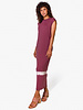 Raquel Allegra Column Dress Dark Blush