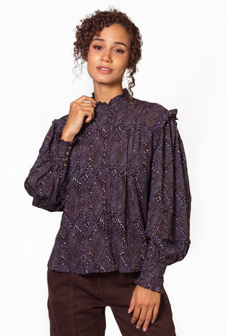 Ulla Johnson Sigrid Blouse Indigo