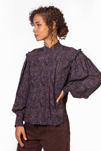 Ulla Johnson Sigrid Blouse Indigo