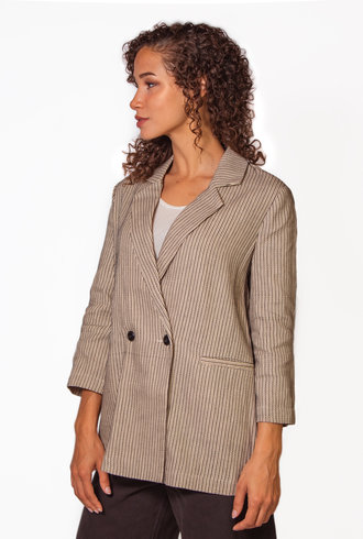 The Great The Slouch Blazer Frontier Stripe