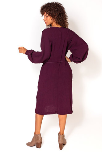 Raquel Allegra Getty Dress Plum