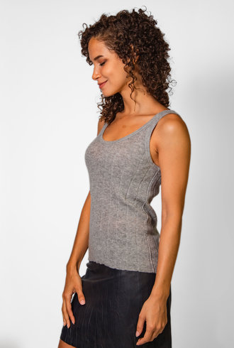 Inhabit Cashmere Tank Charcoal