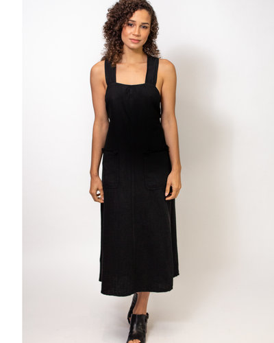 Raquel Allegra Faded Black Cocoon Maxi Dress — Etc