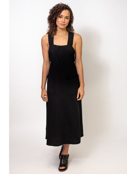 Raquel Allegra Apron Dress Black