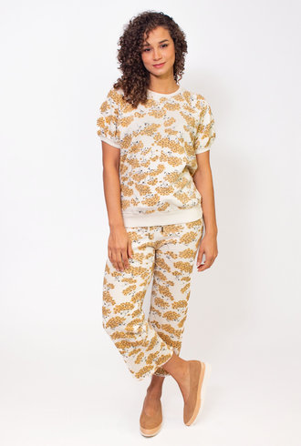 The Great The Puff Sleeve Sweatshirt Chamomile Floral