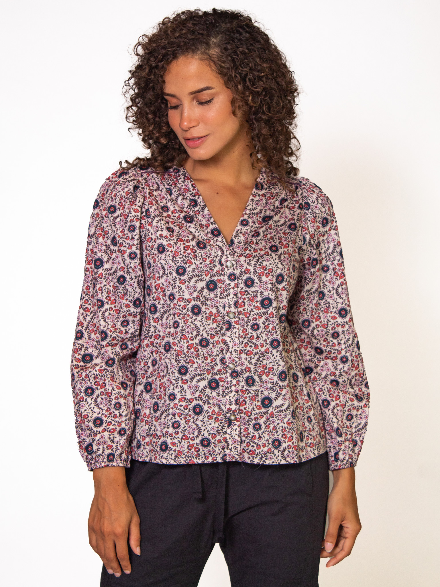 Sadie Shirt Ivory - Alhambra | Women's Clothing Boutique, Seattle