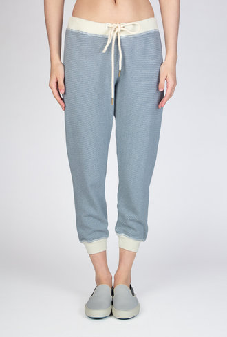 The Great Cropped Sweatpants Salt Water Stripes