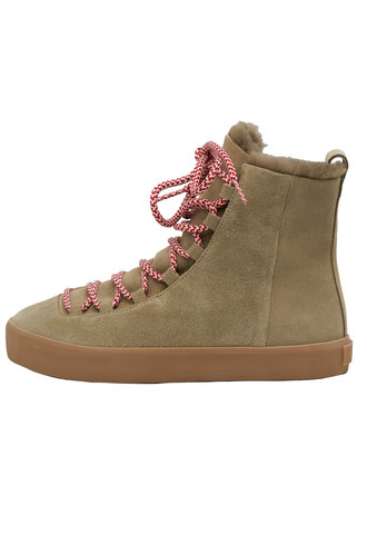 Coclico Sugar Otter Sabbia Boot with Candy-Stripe Lace