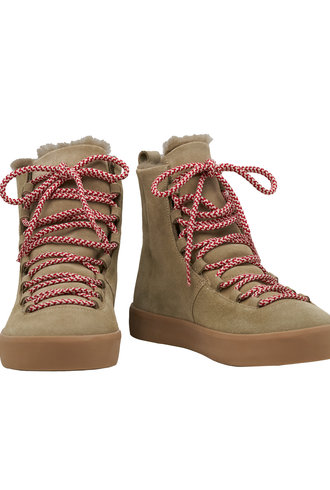Coclico Sugar Otter Sabbia Boot with Candy-Stripe Lace
