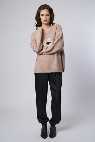 Raquel Allegra Oversized Pullover Petal Pink