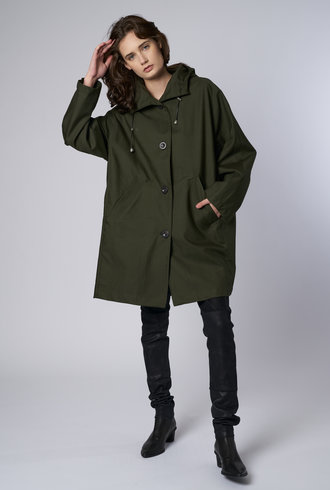 Pret Pour Partir Valantine Pre, Parka Boutonnee Olive