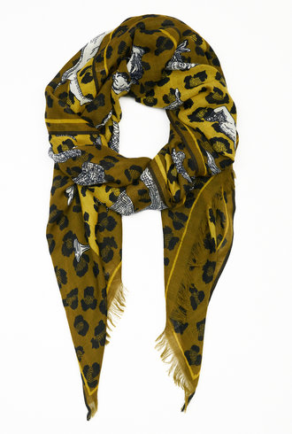 Inouitoosh ABC Yellow Wool Scarf