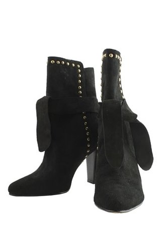 Aggie Suede Boots Black