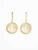 Dana Kellin Fashion Seed Pearl Wire Wrapped  Earrings