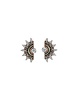 KISMET by Milka White Diamond Inner Land African Sybol Tia Post Earrings