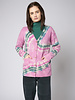 Raquel Allegra Cashmere Cardigan Fuschia Moss