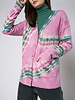 Raquel Allegra Cashmere Cardigan Fuschia Moss