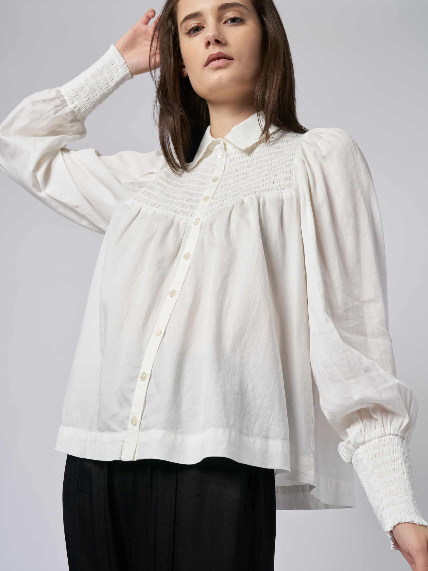 Edwardian Blouse White - Alhambra | Women's Clothing Boutique, Seattle