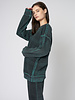 Raquel Allegra Drop Shoulder Sweatshirt Black Moss