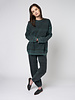 Raquel Allegra Drop Shoulder Sweatshirt Black Moss