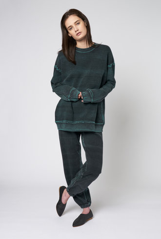 Raquel Allegra Black Moss Topanga Sweatpant