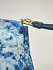 Jerome Dreyfuss Soft Tie dye Blue Split Suede Clutch