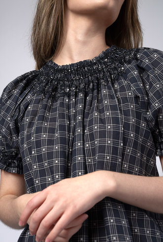 The Great Fair Top Navy Check