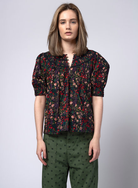 The Great The Storyteller Top Black Floral