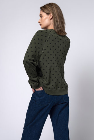 The Great The Slouch Sweatshirt Army Dot