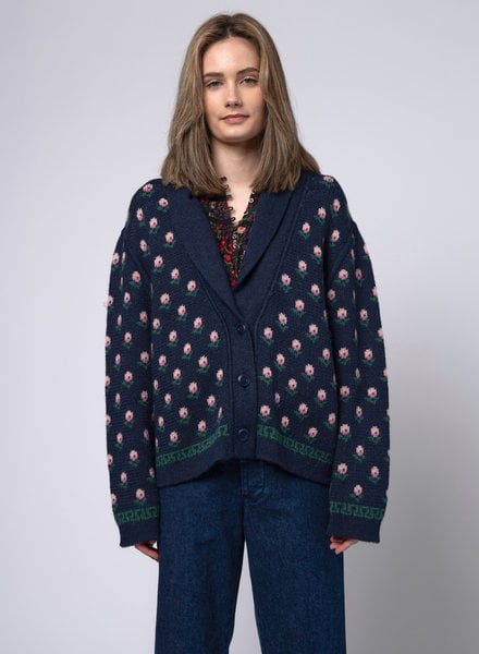 The Great The Bloom Lodge Cardigan Navy