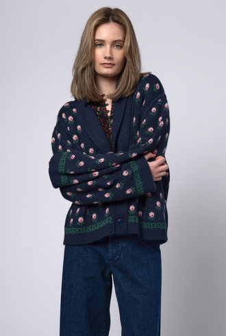 The Great The Bloom Lodge Cardigan Navy